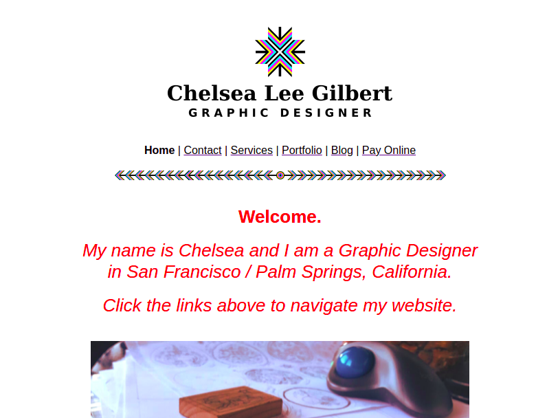 Website Before